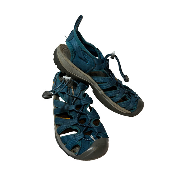Keen Whisper Waterproof Trail Sandals Women's Size 5.5 Smoke Blue Hiking Read - Picture 2 of 11